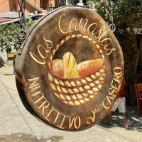 Signage at Panaderia Las Canastas in Mazunte