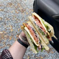 The TLT (tofu lettuce tomato) with maple glazed tofu!  at Seaside Eatery in Key Largo