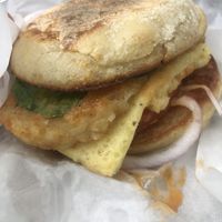 Breakfast muffin   at Seaside Eatery in Key Largo