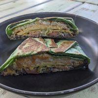 Breakfast crunch wrap at Seaside Eatery in Key Largo