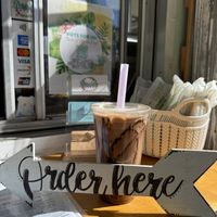 One of their many amazing coffee options   at Seaside Eatery in Key Largo