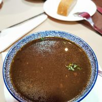 Mushroom soup at Vegan Mount in Barcelona