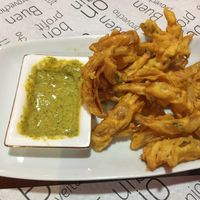 Onion bhaji   at Vegan Mount in Barcelona