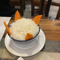 Plain boiled rice   at Vegan Mount in Barcelona