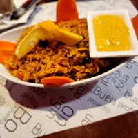 Biryani at Vegan Mount in Barcelona