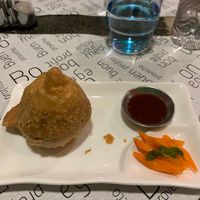 Samosa at Vegan Mount in Barcelona