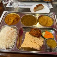 Thali  at Vegan Mount in Barcelona