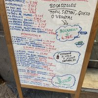 Carta / Menu  at Vegan Mount in Barcelona
