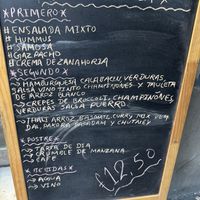 Menu del dia / Daily specials   at Vegan Mount in Barcelona