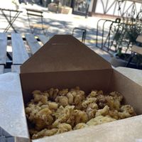 Vegan mac & cheese at The Beanery Cafe in Summerland