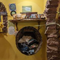 Thrift clothes at Clube Das Artes Cantina in Palmeiras