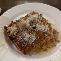 Lasanga at Clube Das Artes Cantina in Palmeiras