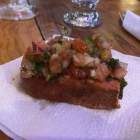 Bruschetta they bring as a starter😄 at Santas Iguanas in Sayulita