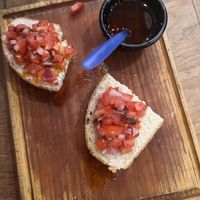 Bruschetta (free)  at Santas Iguanas in Sayulita