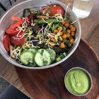 Tofu Bowl (~14,50€), yummy!   at Ezim Cafe in Frankfurt