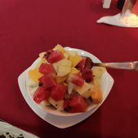 Fruit salad at Wijesiri Family Restaurant in Sigiriya