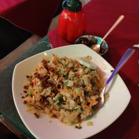 Veg kotthu (I'd eaten some by this point 🤣🤣🤣) at Wijesiri Family Restaurant in Sigiriya