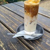 Ice coffee at Goodness Coffee Co in Aldinga