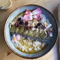 Overnight Oats with extra peanut butter   at Brunch Club in Funchal