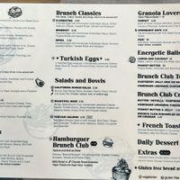 Menü  at Brunch Club in Funchal