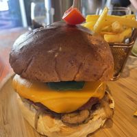 beetroot and tofu burger   at Loft Brunch & Cocktails in Funchal