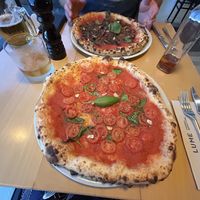 Marinara pizza and mushroom pizza   at Pizzeria Lume in Funchal