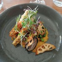 Eggplant satay at Star of Greece in Port Willunga