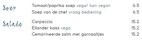 vegan options at De Koffiepot in Midsland