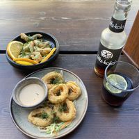 Calamari and shrimp starters  at Vegang - P-Berg in Berlin