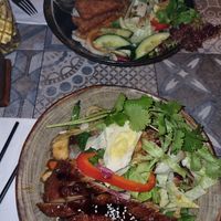 Udon Know Me mit "Ente" (vorne) & Sesami mit "Hühnchen" at Vegang - P-Berg in Berlin