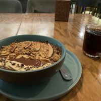Choc mocha smoothie bowl   at Greenr Cafe in New Delhi