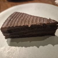 Mocha rum cake at Greenr Cafe in New Delhi