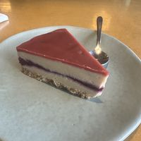 Blueberry cheesecake   at Greenr Cafe in New Delhi