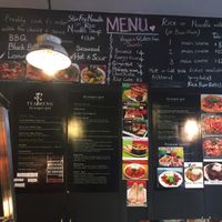 menu board at HeartFood in Hobart