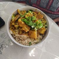 Noodles and curry veg at HeartFood in Hobart