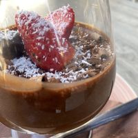 Creamy chocolate mousse at Sisters Coffee Shop And Kitchen in Tenerife