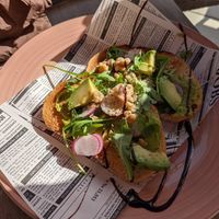 Avocado toast at Sisters Coffee Shop And Kitchen in Tenerife