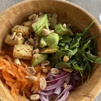 Tofu bowl (all the rice is underneath )  at Sisters Coffee Shop And Kitchen in Tenerife