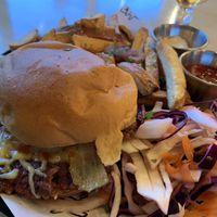 BBQ cheeseburger  at V-EDGE in Middlesbrough