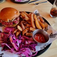 Nip crip burger at V-EDGE in Middlesbrough