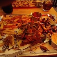 Parmo with donner #Veganuary at V-EDGE in Middlesbrough