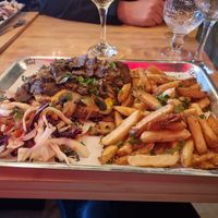 Doner parmo - huge portion at V-EDGE in Middlesbrough