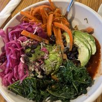 Fermented carrots, cabbage, and chili sauce  at The Hub Cafe in Lincoln