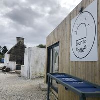 Unusual building!  at Lean to Coffee in Isle Of Skye