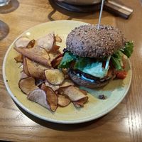 Hamburguesa vegana at Zenith Brunch & Cocktails in Barcelona