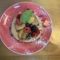 Vegan pancake  at Zenith Brunch & Cocktails in Barcelona