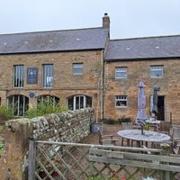 The Running Fox in the courtyard at The Running Fox at Kirkharle in Newcastle Upon Tyne