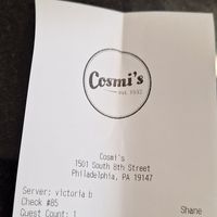  at Cosmi's Deli in Philadelphia