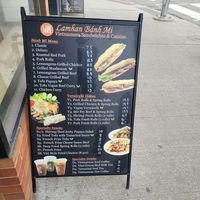 Oct 2023 menu options at Lamhan in Toronto