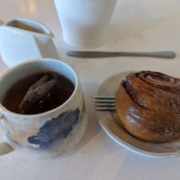 cinnamon roll at Edible Flours in Vancouver